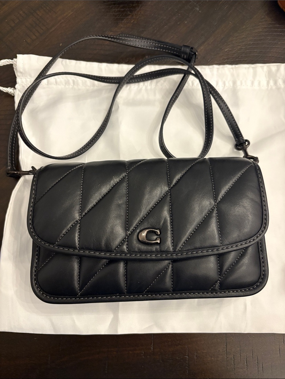 Coach Black Quilted Leather Crossbody Bag